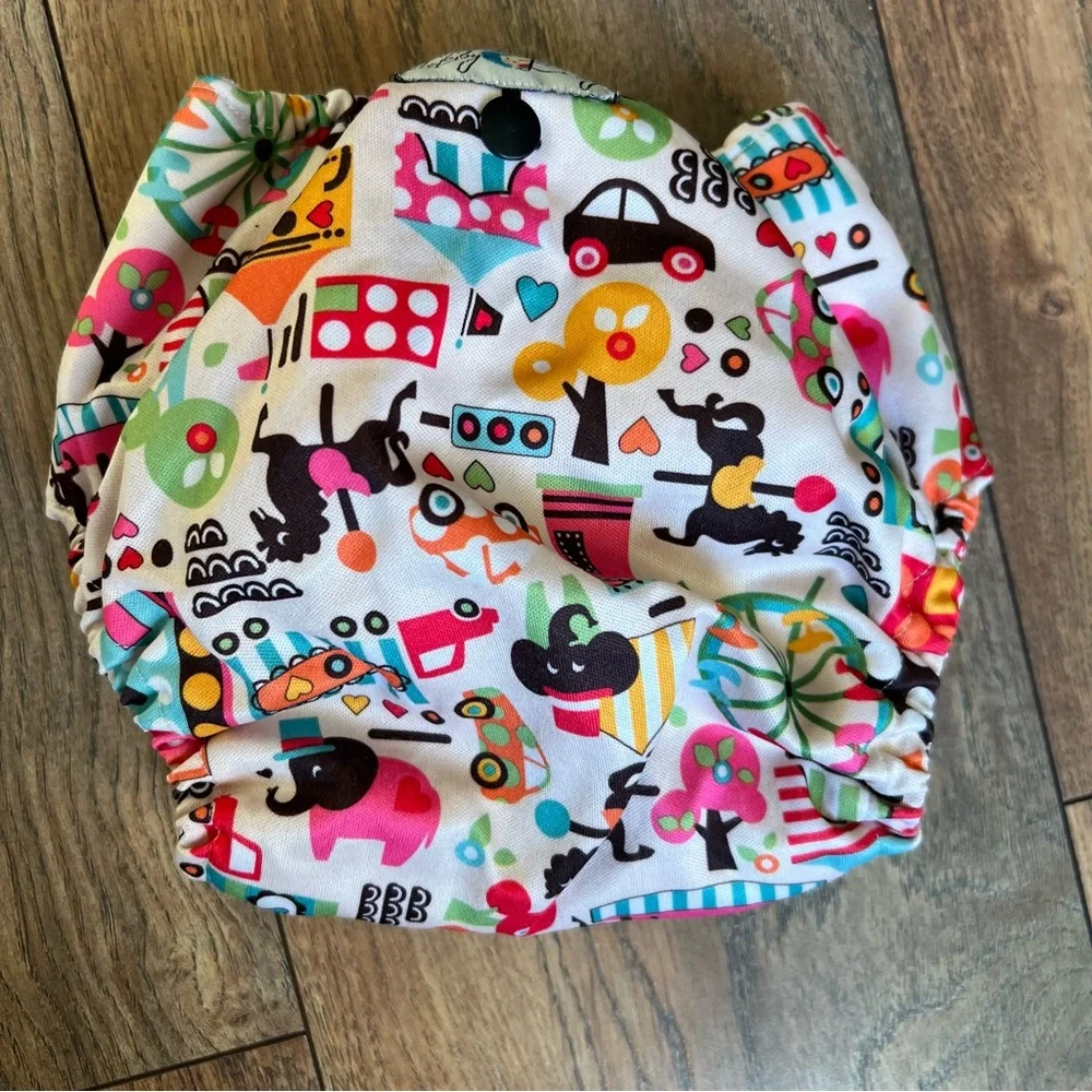 Vibrant Cartoon Print Diaper Covers